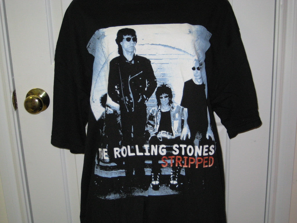 Rolling Stones Stripped Adult Black Size XL Extra Large Tshirt - TshirtNow.net - 2