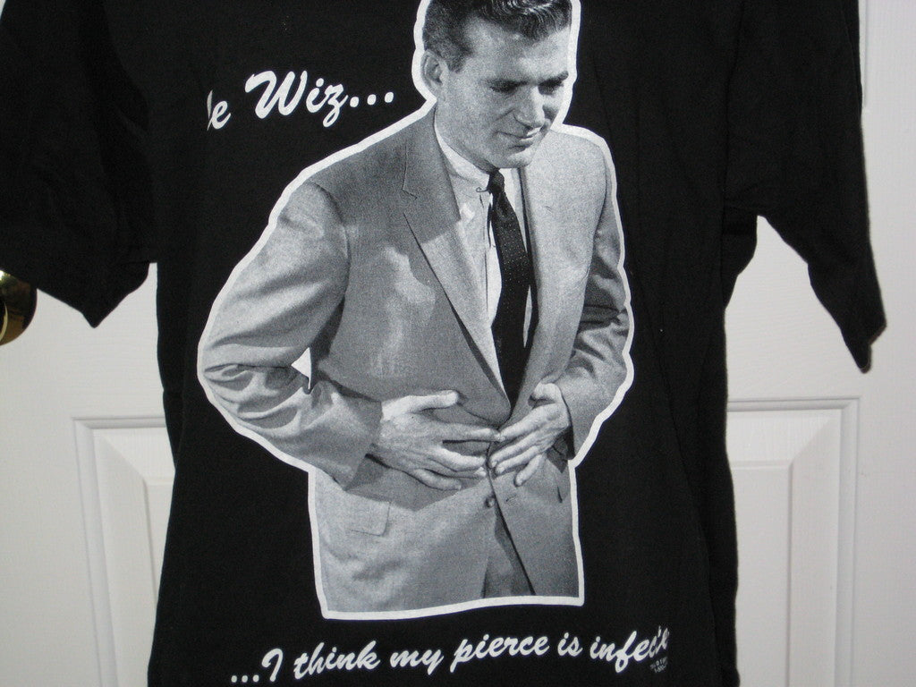Gee Whiz...I Think my Pierce is Infected Adult Black Size L Large Tshirt - TshirtNow.net - 1