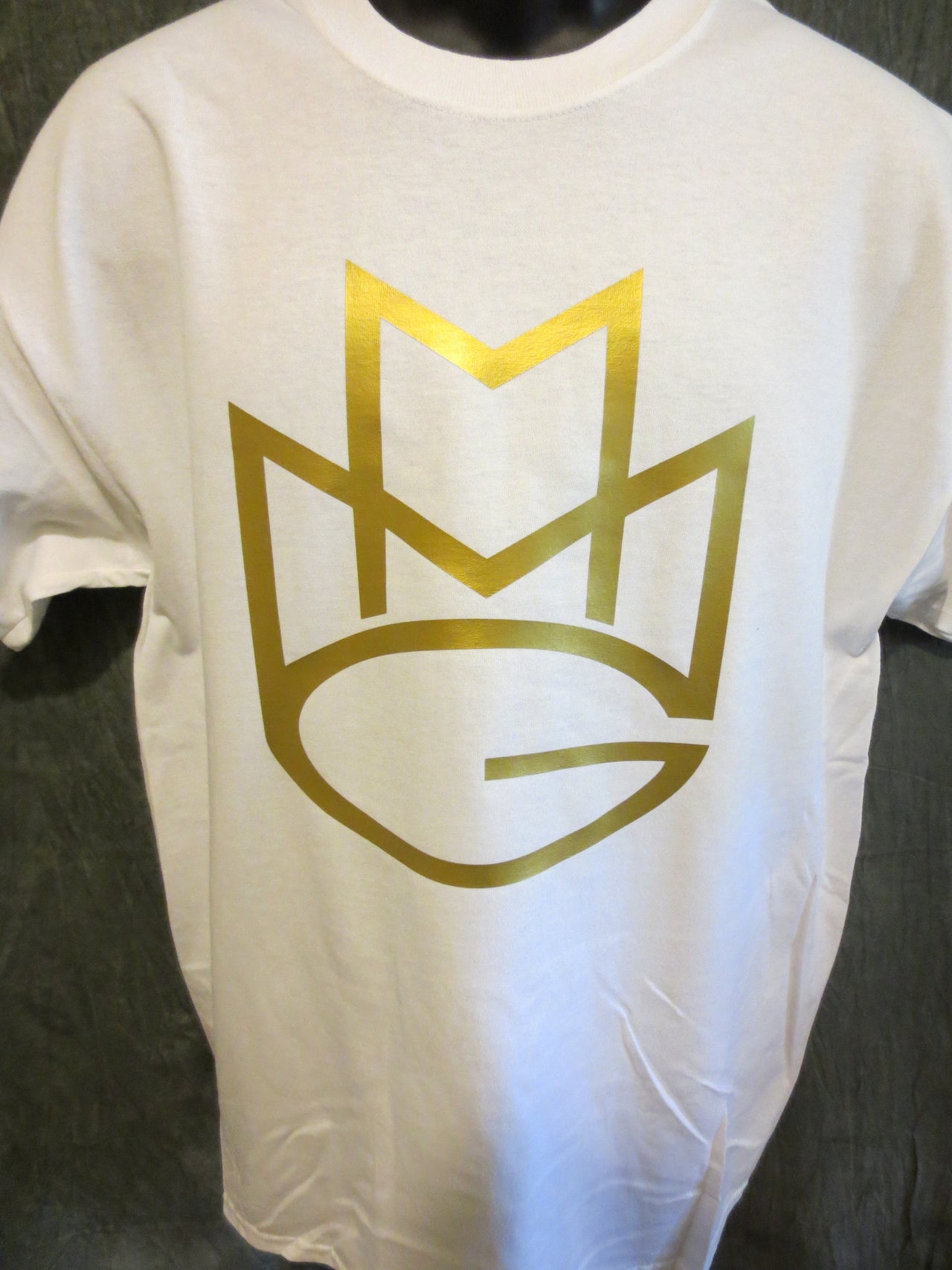 Maybach Music Group Tshirt: White Tshirt with Gold Print - TshirtNow.net - 12