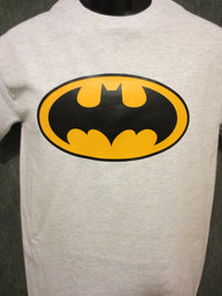 Thumbnail for Batman Classic Logo White Tshirt - TshirtNow.net - 1