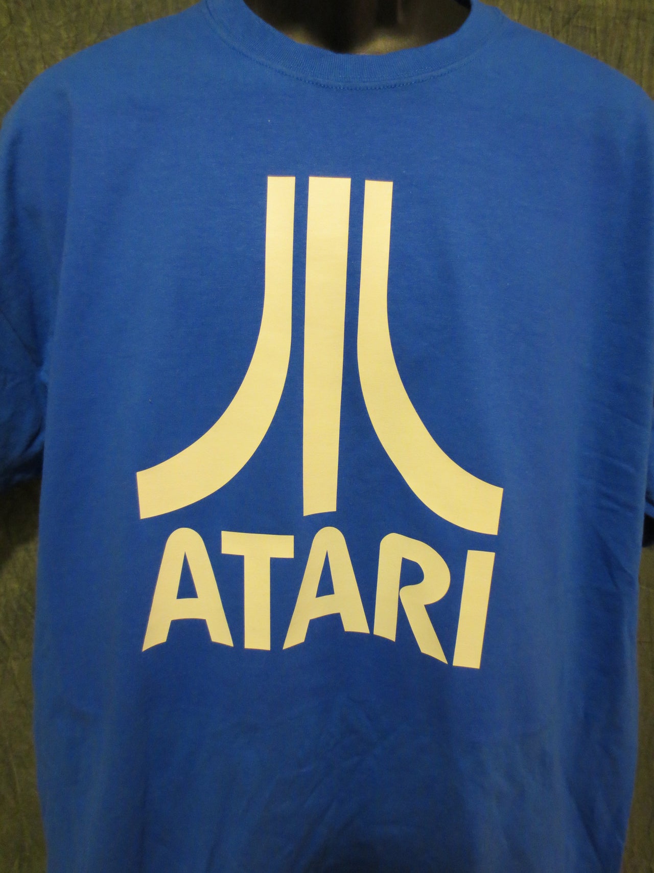Atari Logo Tshirt: Blue With White Print - TshirtNow.net - 1