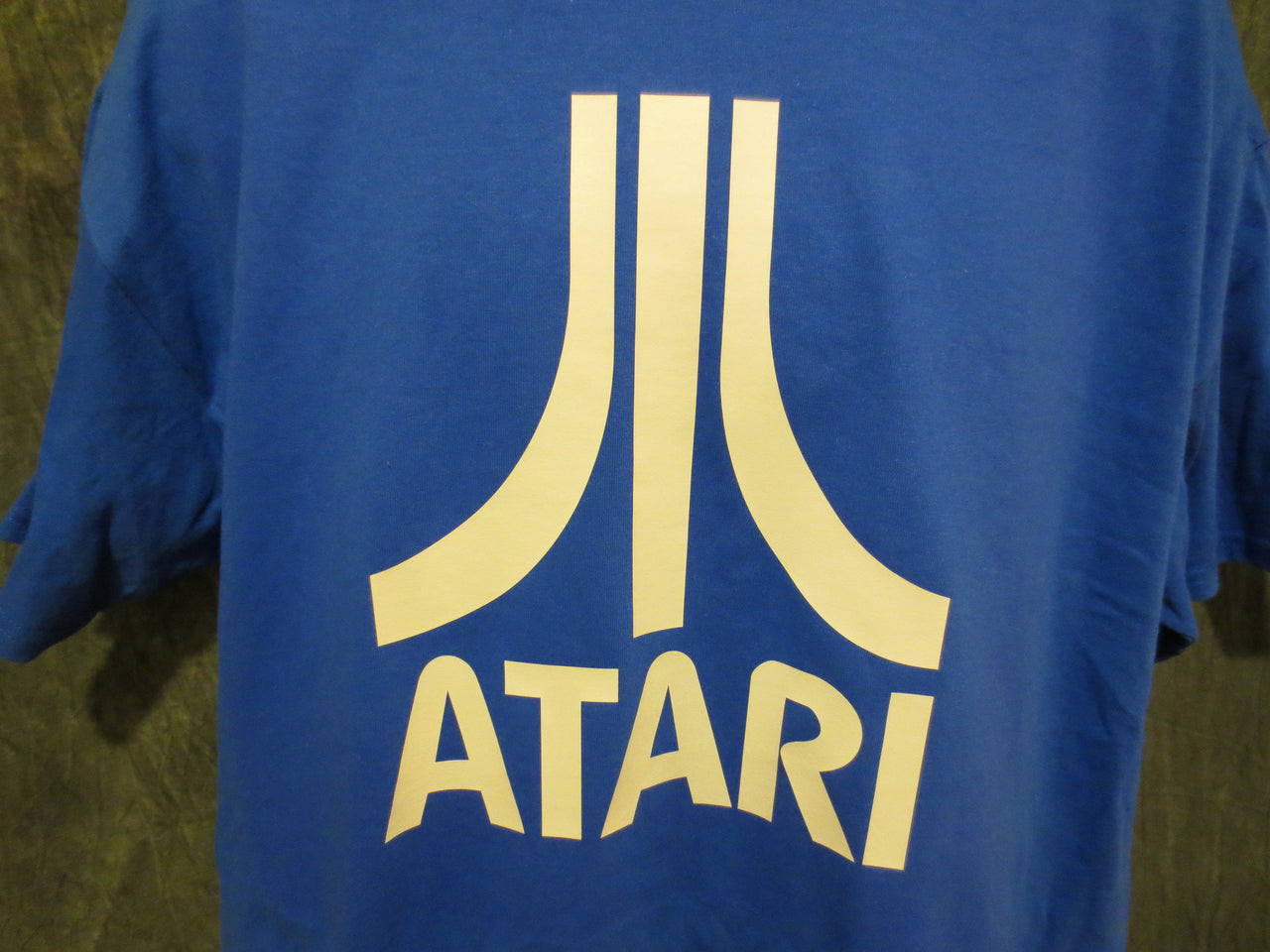 Atari Logo Tshirt: Blue With White Print - TshirtNow.net - 2