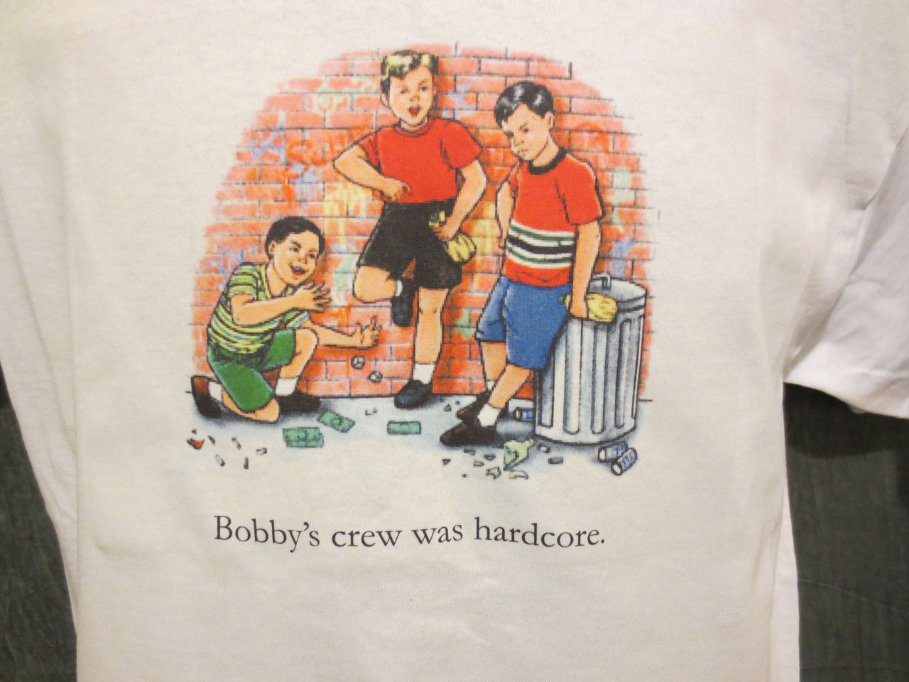Childhood Bobby's Crew Was Hardcore White Tshirt - TshirtNow.net - 8