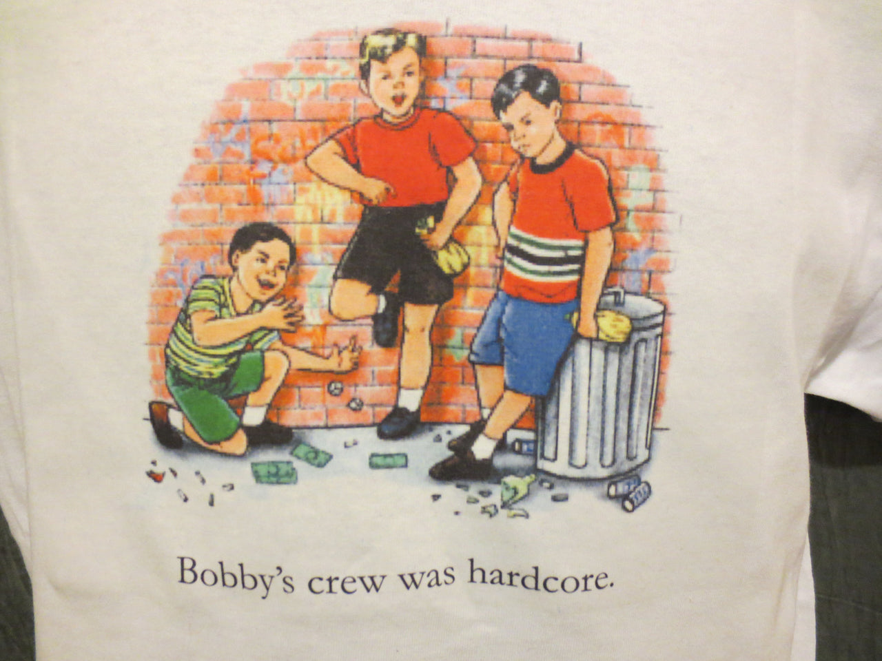 Childhood Bobby's Crew Was Hardcore White Tshirt - TshirtNow.net - 6