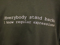 Thumbnail for Everybody Stand Back: I Know Regular Expressions Tshirt: Black With White Print - TshirtNow.net - 4