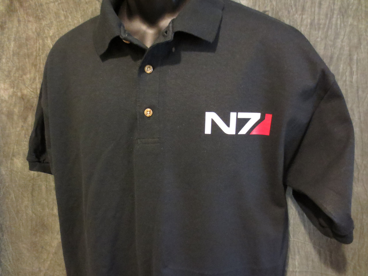 Mass Effect N7 Logo Knit Polo - TshirtNow.net - 2