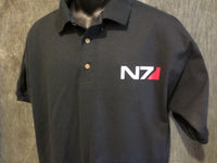 Thumbnail for Mass Effect N7 Logo Knit Polo - TshirtNow.net - 2