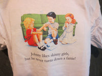Thumbnail for Childhood Johnny Likes Skinny Girls Tshirt - TshirtNow.net - 8