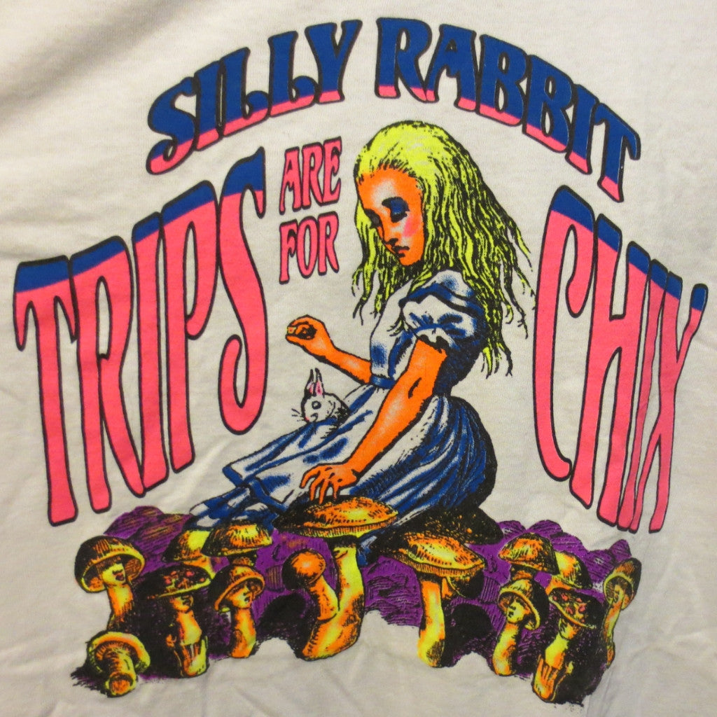 Silly Rabbit Trips are For Chicks Adult White Size XXL Extra Extra Large Tshirt - TshirtNow.net - 4