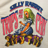 Thumbnail for Silly Rabbit Trips are For Chicks Adult White Size XXL Extra Extra Large Tshirt - TshirtNow.net - 4