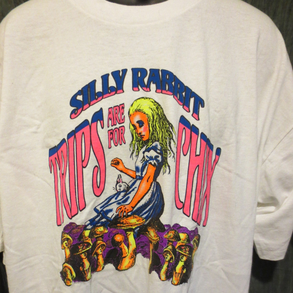 Silly Rabbit Trips are For Chicks Adult White Size XXL Extra Extra Large Tshirt - TshirtNow.net - 3