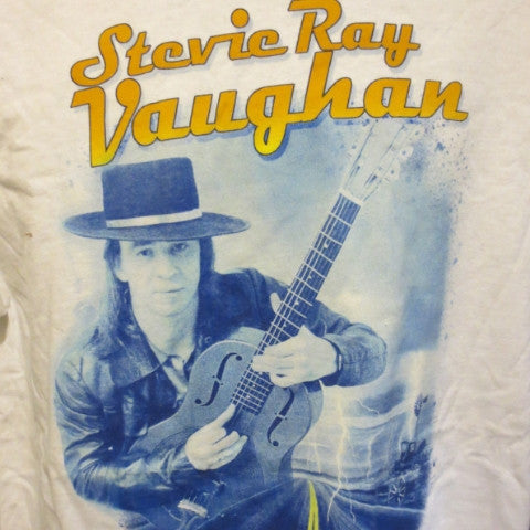 Stevie Ray Vaughan Adult White Size L Large Tshirt - TshirtNow.net - 4