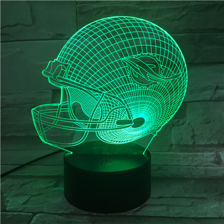 NFL MIAMI DOLPHINS 3D LED LIGHT LAMP