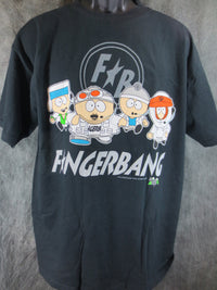 Thumbnail for South Park Fingerbang Adult Black Size Large Tshirt - TshirtNow.net - 4