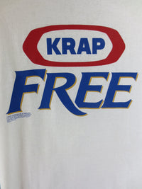 Thumbnail for Krap Free Adult White Size L Large Tshirt - TshirtNow.net - 3