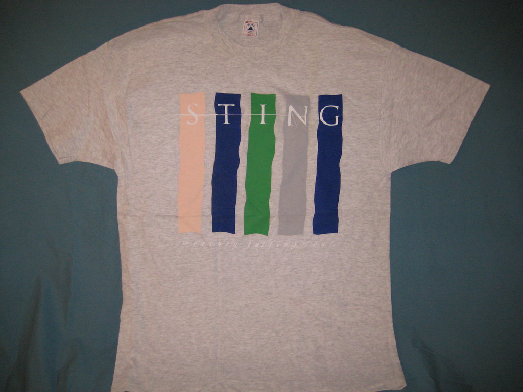 Sting Mercury Falling Ash Colored Tshirt Size XL - TshirtNow.net - 1