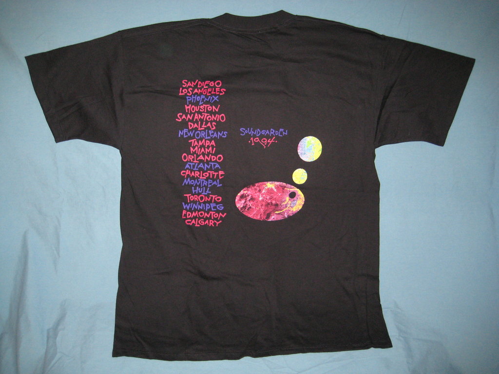 Soundgarden Oval Logo Collage 1994 Tour Tshirt Size XL - TshirtNow.net - 2