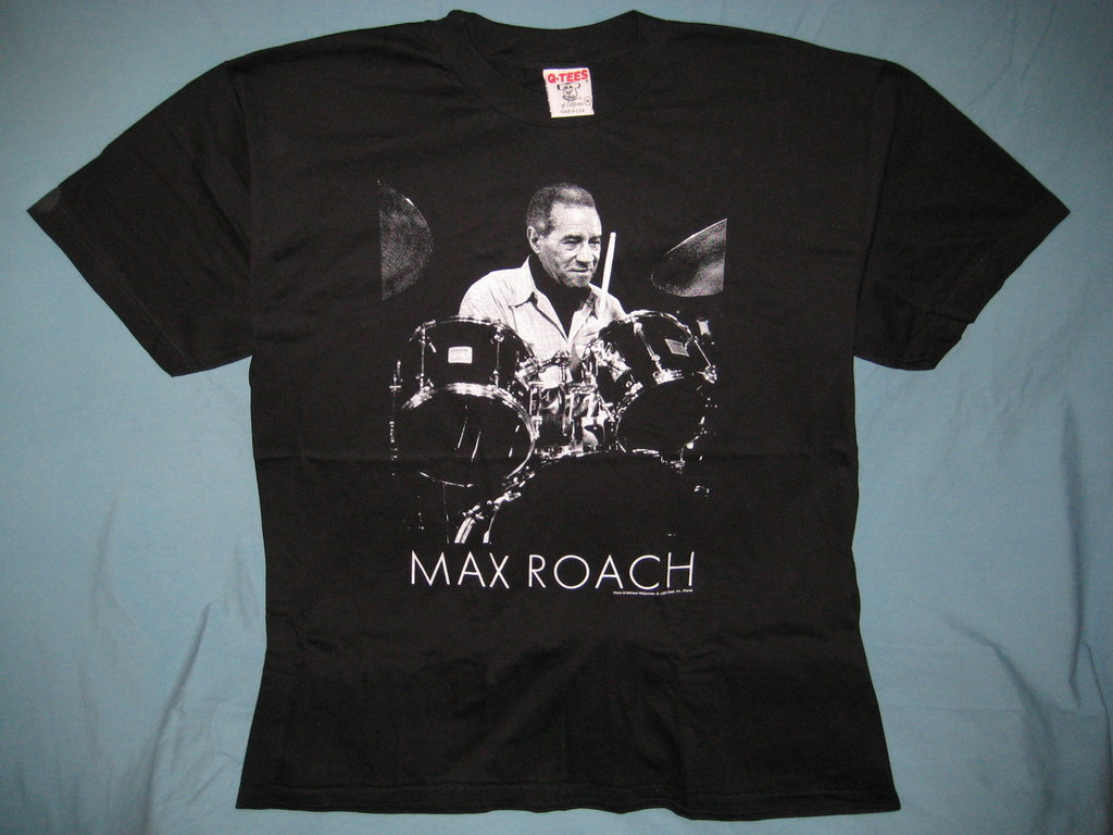 Jazz Max Roach Black Tshirt Size XL - TshirtNow.net