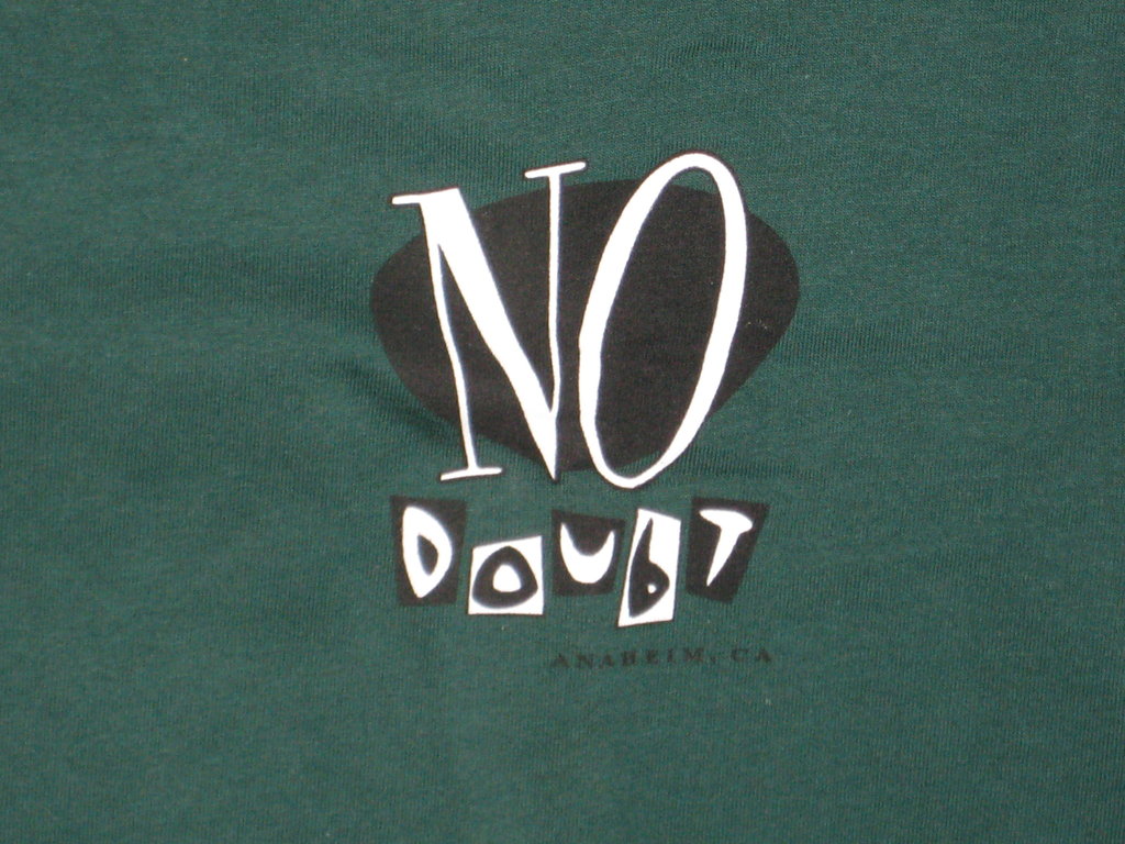 No Doubt Adult Green Size XL Extra Large Tshirt - TshirtNow.net - 2
