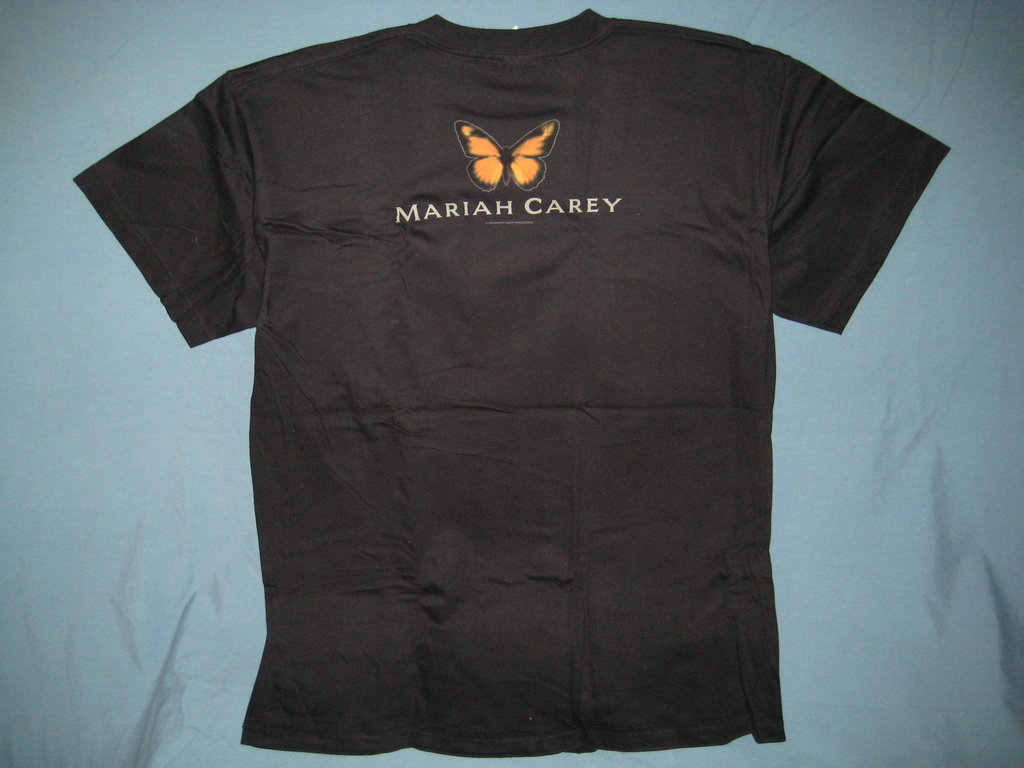 Mariah Carey Butterfly Adult Black Size L Large Tshirt - TshirtNow.net - 6