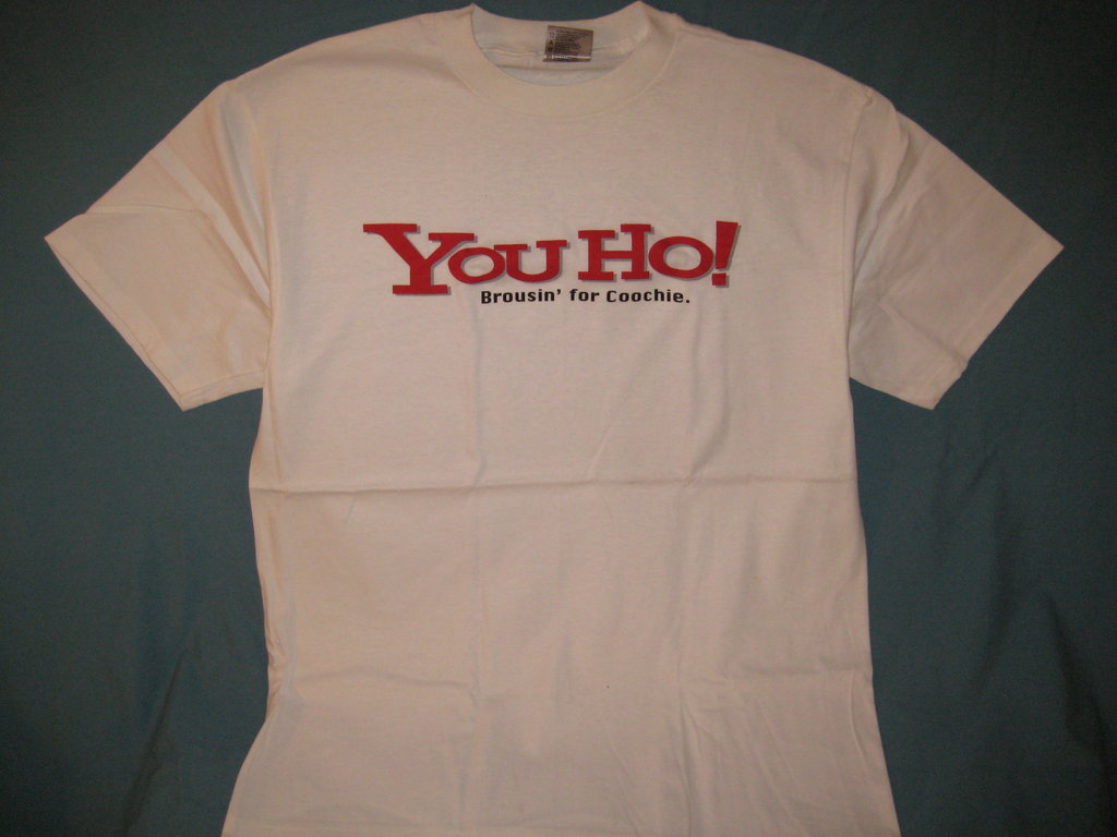 Yahoo! Logo Spoof You Ho! White Tshirt Size XL - TshirtNow.net