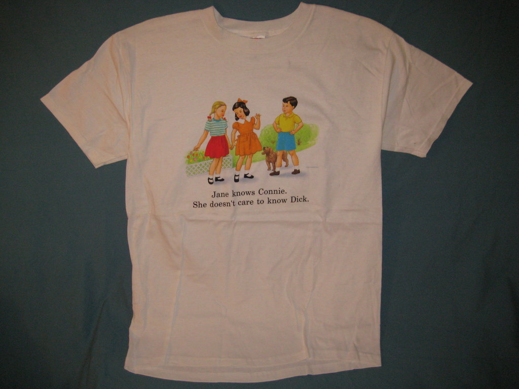 Childhood Jane Knows Connie She Doesn't Care to Know Dick Tshirt - TshirtNow.net - 2