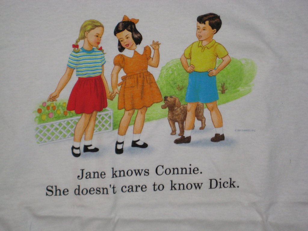 Childhood Jane Knows Connie She Doesn't Care to Know Dick Tshirt - TshirtNow.net - 3