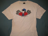 Thumbnail for Peanuts Snoopy Joe Cool Checkered Flags White Tshirt Size XL - TshirtNow.net - 1
