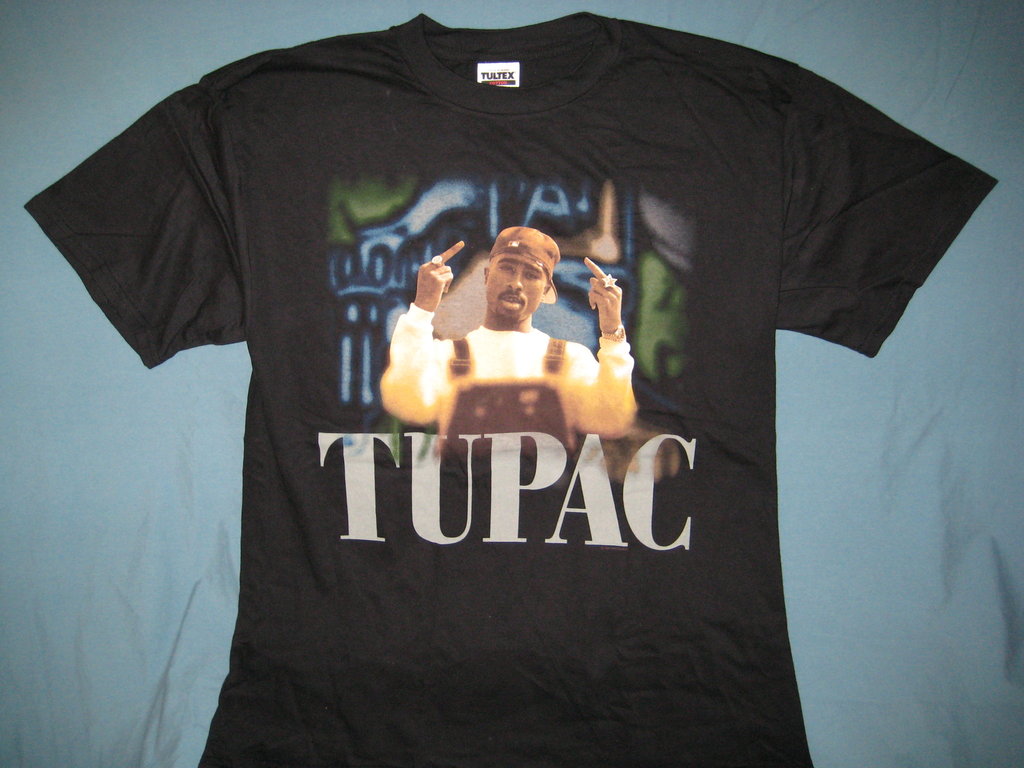 Tupac Shakur Black Tshirt Size XL - TshirtNow.net