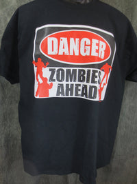 Thumbnail for Danger Zombies Ahead Tshirt - TshirtNow.net - 1