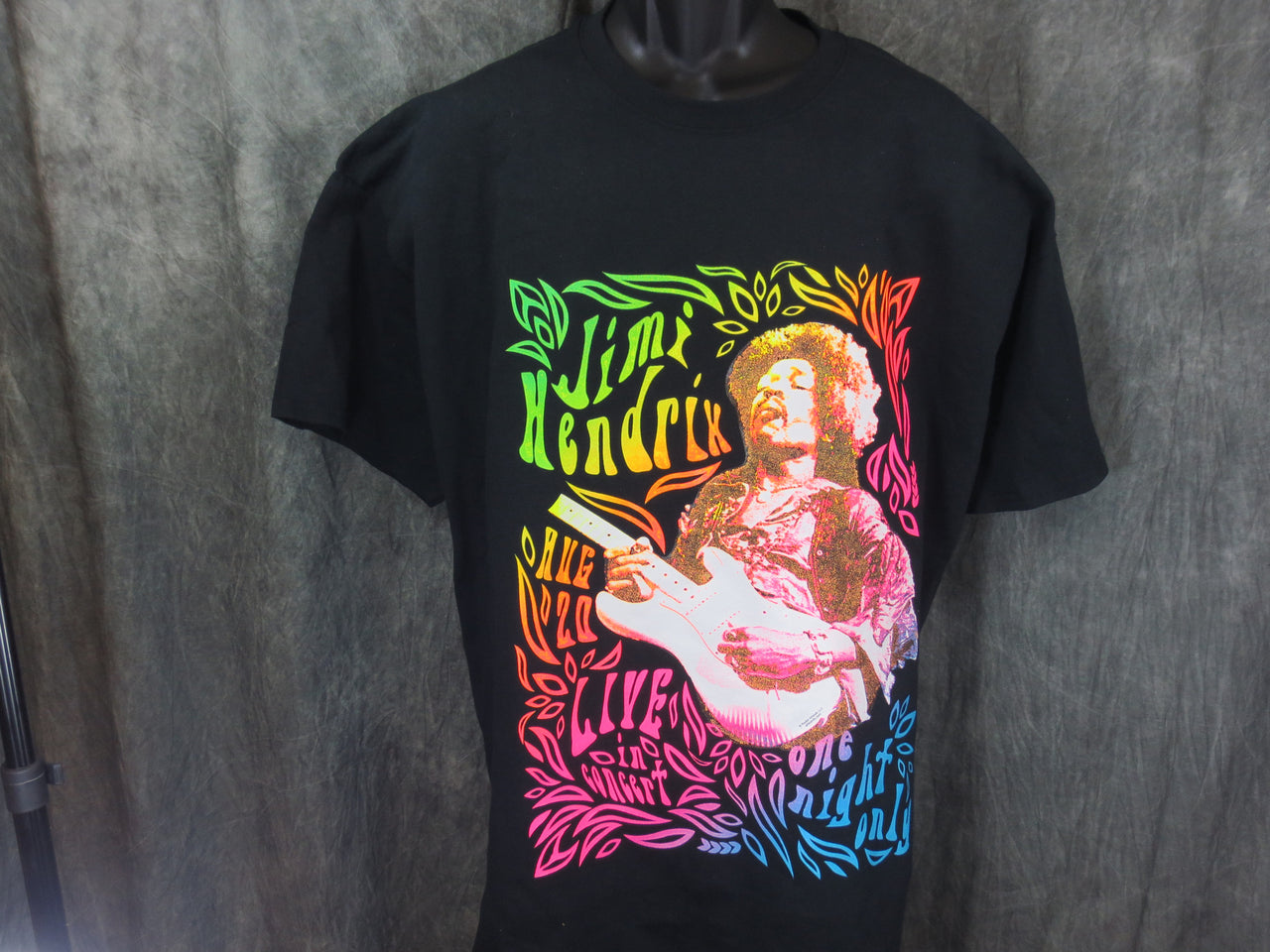 Jimi Hendrix Neon One Night tshirt - TshirtNow.net - 3