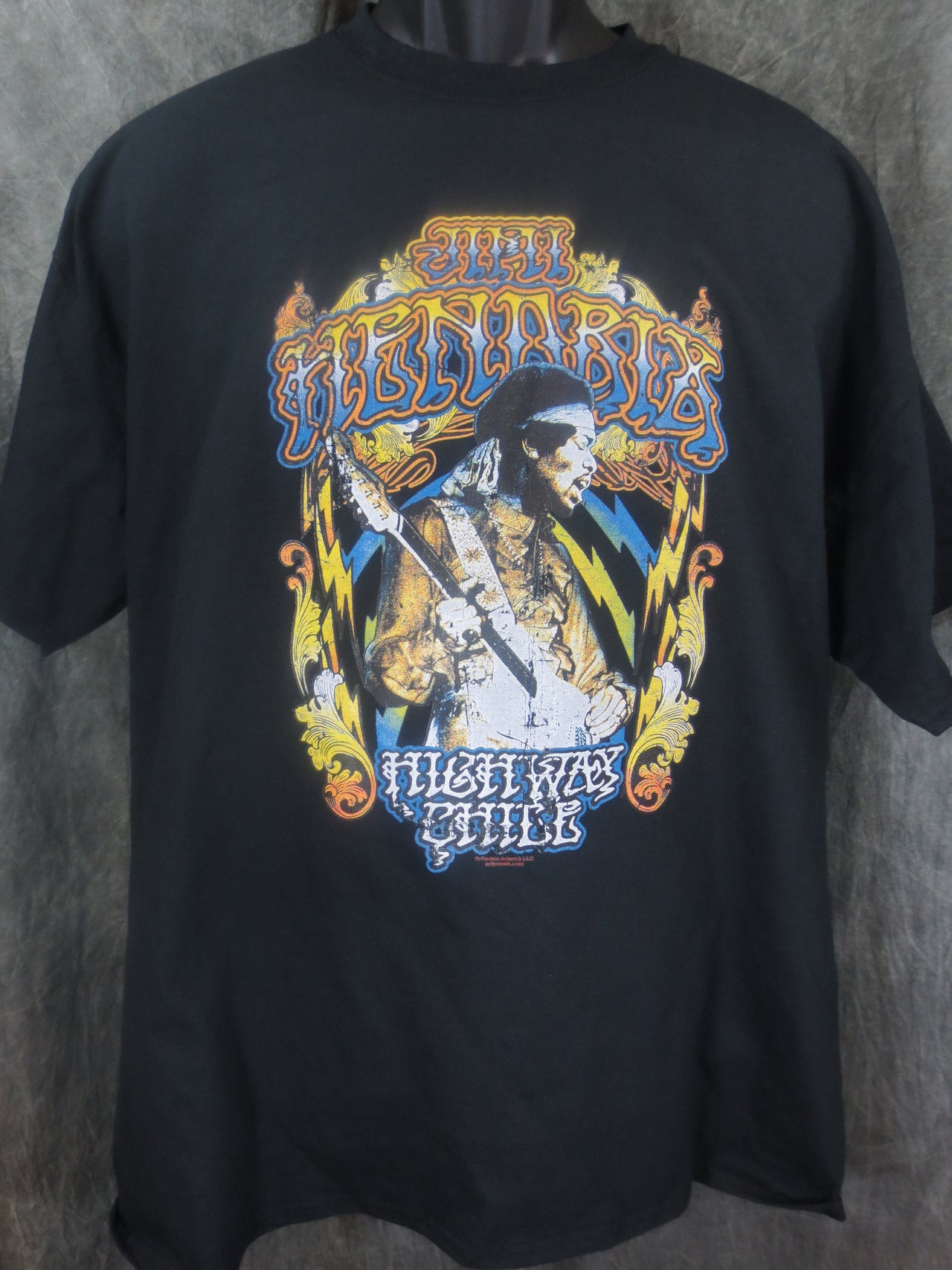Jimi Hendrix Lightning Tshirt - TshirtNow.net - 3