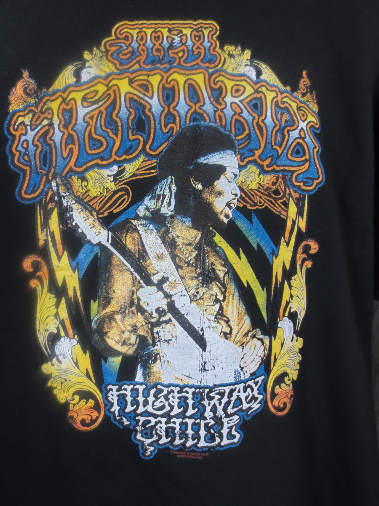 Jimi Hendrix Lightning Tshirt - TshirtNow.net - 2