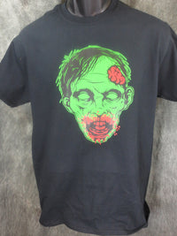 Thumbnail for Zombie Face tshirt black tshirt - TshirtNow.net - 1