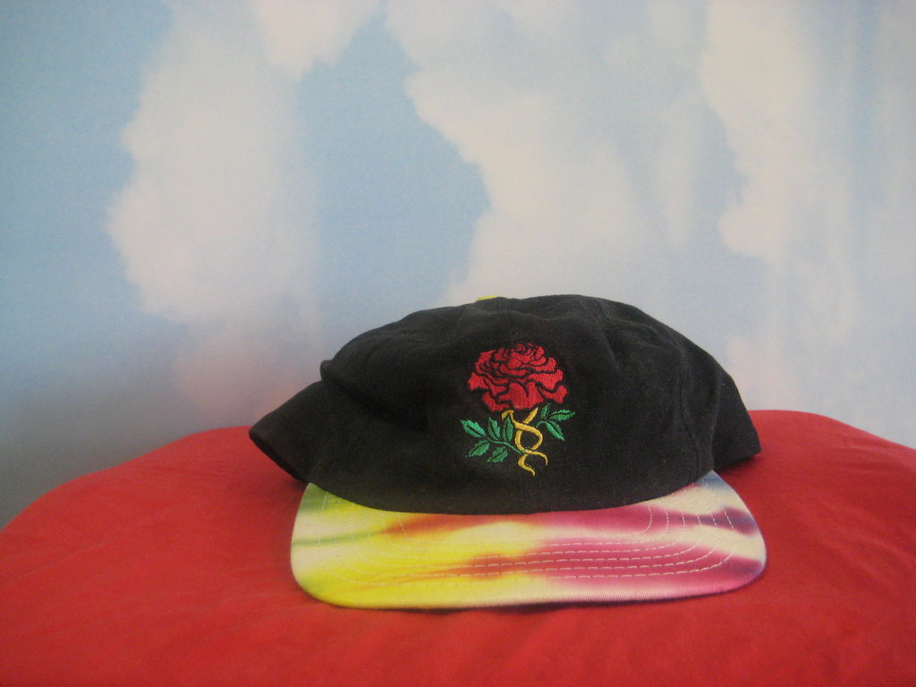 Grateful Dead Embroidered Rose Tye Dye Bill Cap Hat - TshirtNow.net