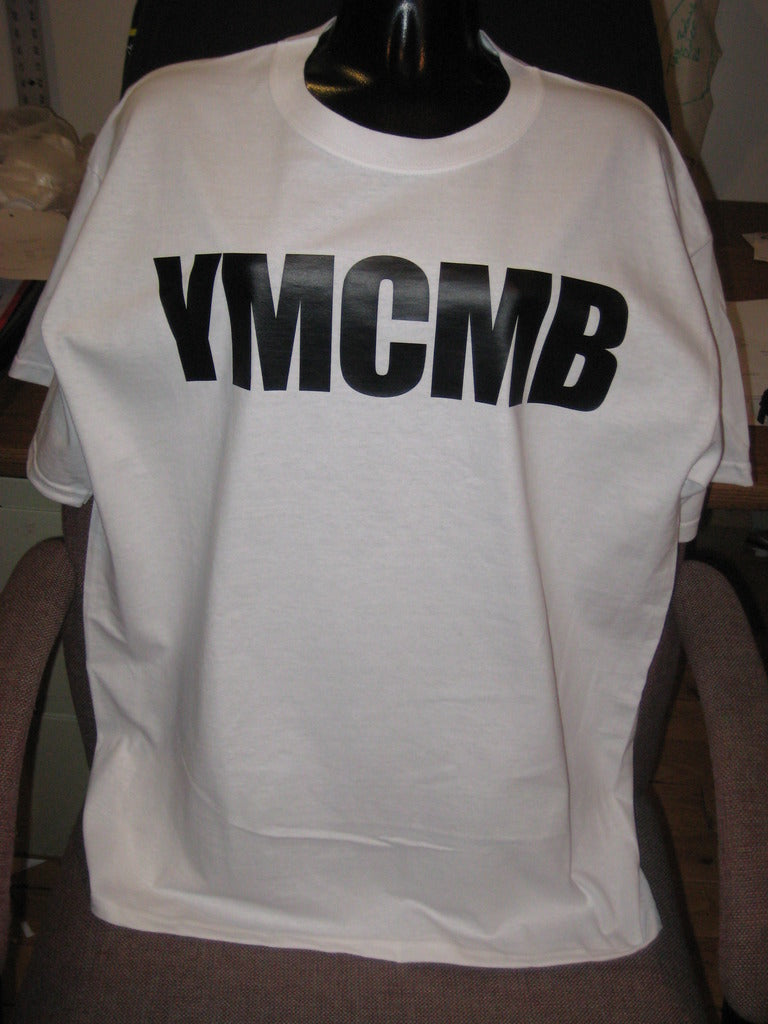 Ymcmb Tshirt: White With Black Print - TshirtNow.net - 5