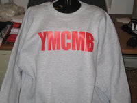 Thumbnail for Ymcmb Crewneck Sweatshirt: Grey With Red Print - TshirtNow.net - 5