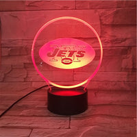 Thumbnail for NFL NEW YORK JETS LOGO 3D LED LIGHT LAMP