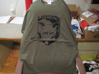 Thumbnail for Metal Gear Solid Fox Hound Special Force Group Tshirt: Military Army O.D. Green With Black  Print - TshirtNow.net - 5