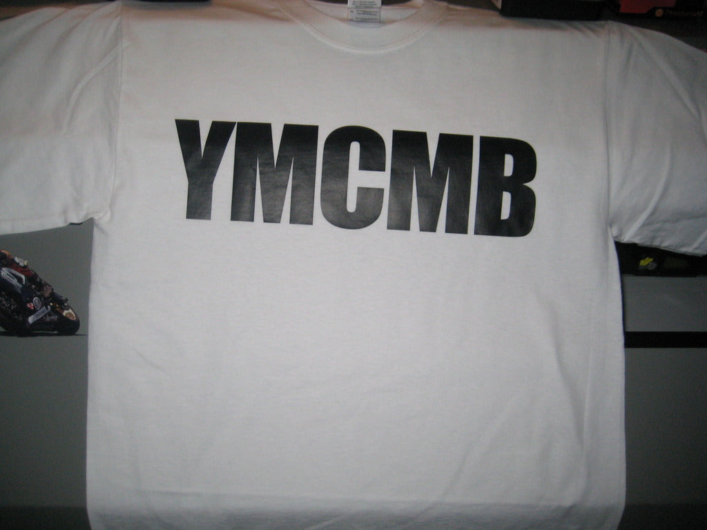Ymcmb Tshirt: White With Black Print - TshirtNow.net - 3