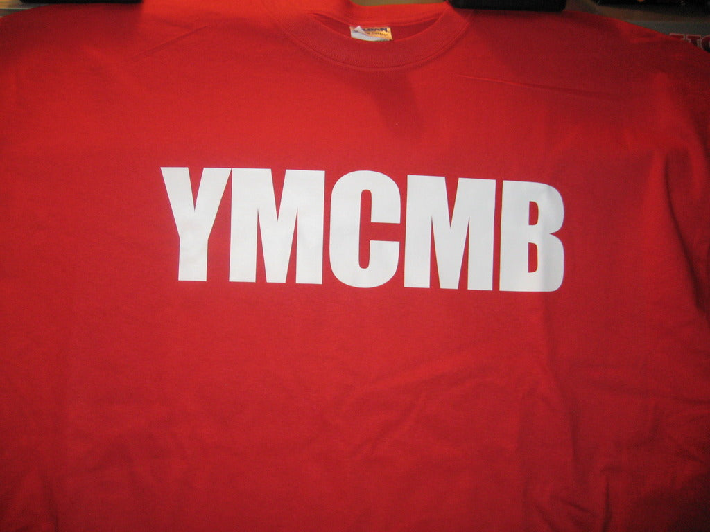 Red YMCMB Hoodie With White Print - TshirtNow.net - 2