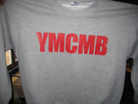 Thumbnail for Ymcmb Crewneck Sweatshirt: Grey With Red Print - TshirtNow.net - 3
