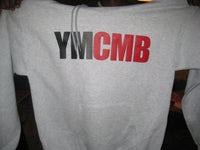 Thumbnail for Ymcmb Hoodie: Grey With Oversize Red and Black Print - TshirtNow.net - 2