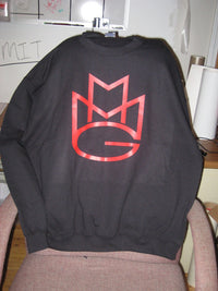 Thumbnail for Maybach Music Crewneck Sweatshirt:Black with Red Print - TshirtNow.net - 3