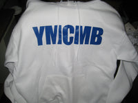 Thumbnail for Ymcmb Hoodie: White With Blue Print - TshirtNow.net - 2