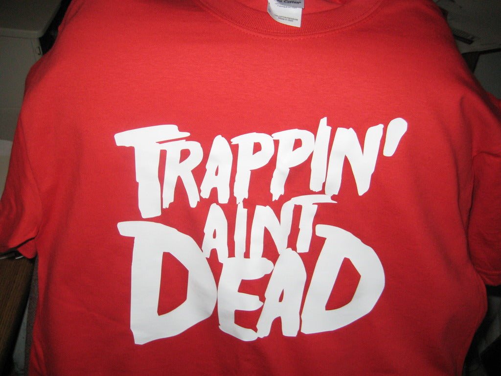 Trappin Aint Dead: Young Jeezy Tshirt: Red With White Print - TshirtNow.net - 3