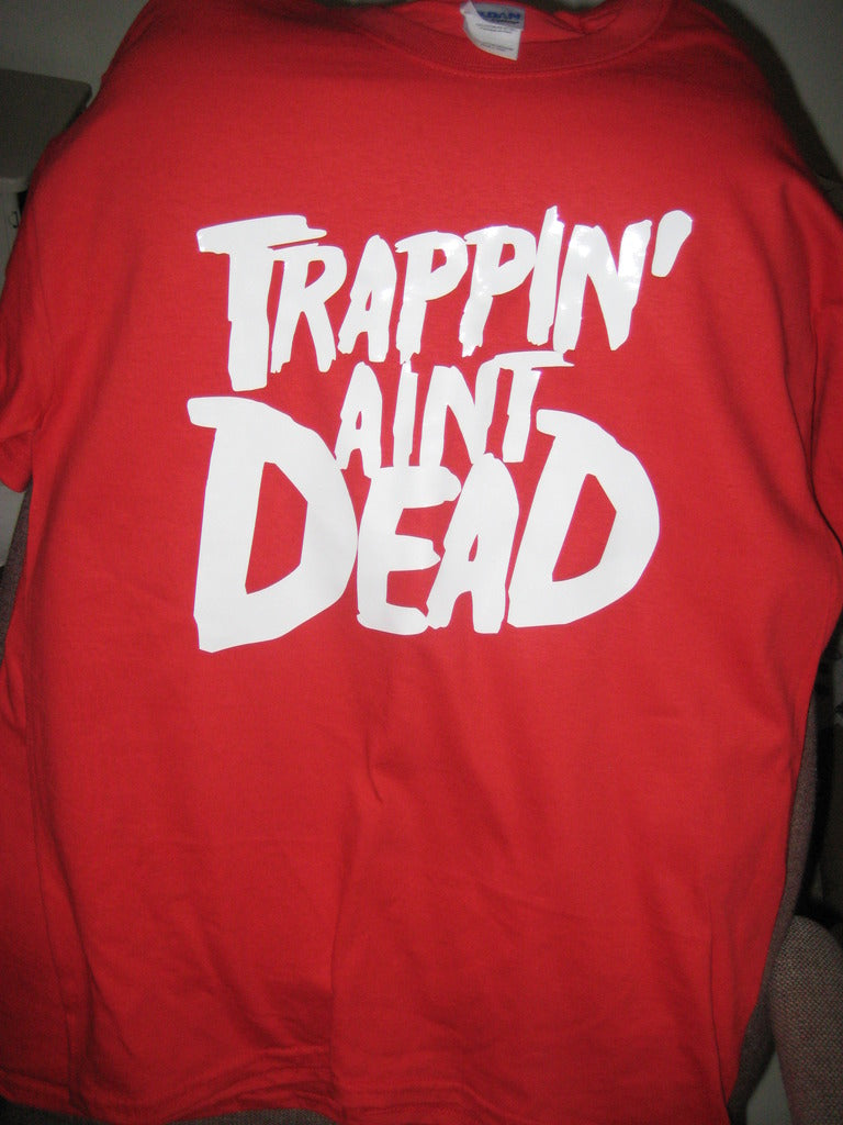 Trappin Aint Dead: Young Jeezy Tshirt: Red With White Print - TshirtNow.net - 2