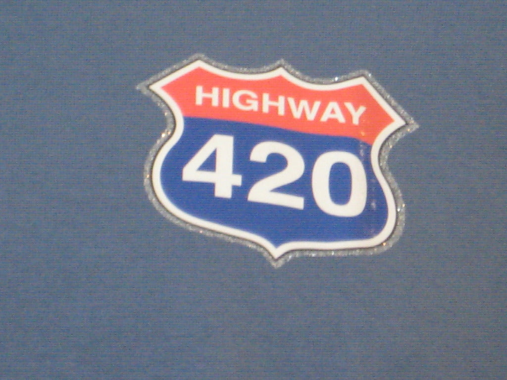 Highway 420 Tshirt: Blue Colored Tshirt - TshirtNow.net - 4