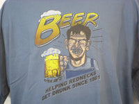 Thumbnail for Beer...making Rednecks Drunk Tshirt: Blue Colored Tshirt - TshirtNow.net - 2