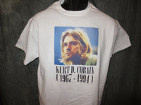 Thumbnail for Nirvana Kurt Cobain Face Tshirt: White Tshirt - TshirtNow.net - 4